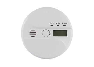 China 100*38mm Home Carbon Monoxide Detector Freely Reset Ivory ABS Housing Spot Mode for sale