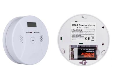 China Indoor Combo Smoke Carbon Monoxide Detector EN standards White ABS Housing for sale