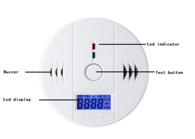 China YJ-806 Residential Carbon Monoxide Alarms , Residentional Co Gas Detector DC 4.5V for sale