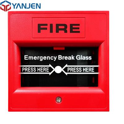 Chine Déclencheur manuel d'incendie de verre d'urgence de 12 ans, déclencheur manuel 105 dB, son 12 / 24VDC en option à vendre