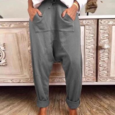 China Anti-Wrinkle New Arrival High Waist Wide Leg Pile Pants Sweat Shorts Unisex Pants And Joggers Women's Trousers for sale