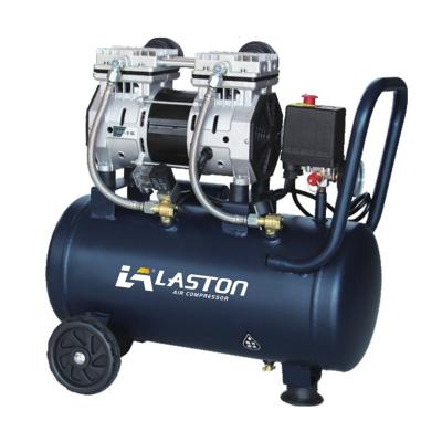 China New Arrival Silent Compression 1390W 30L Home Two Stage Piston Oil Free Copper Wire Oil Free Spray Paint Air Compressor for sale