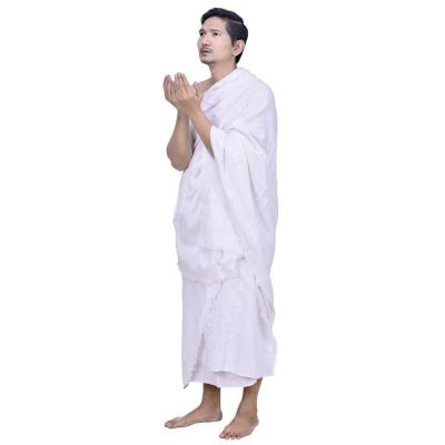 China Child Safe Men's 100% Cotton Ihram Set of 2 Towels for Hajj and Umrah for sale