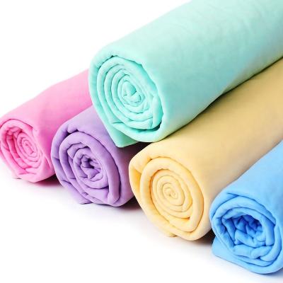 China PVA Deerskin Absorbent Towel Stocked Multifunctional Cleaning Towel for sale