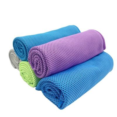 China Custom Printed Kids Safe Microfiber Gym Quick Dry Cooling Towel For Sports for sale