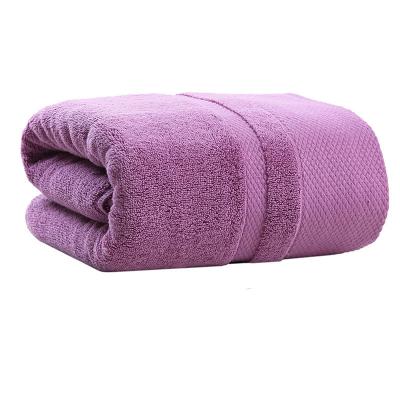 China 100% cotton child safe bath towel thickened absorbent and non-hair removal bath towel can be customized LOGO for sale