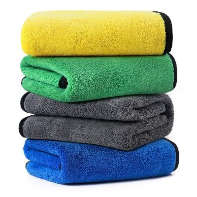 China Durable Double Sided Thickened Non-Linting Microfiber Artifact Car Wash Absorbent Towel for sale