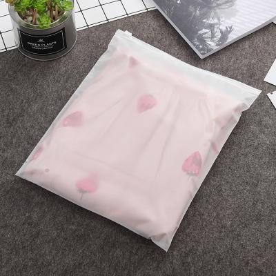 China Recyclable High Quality Custom Printed Frosted Zip Lock Packaging Plastic Bag For Bikini Underwear Suit for sale