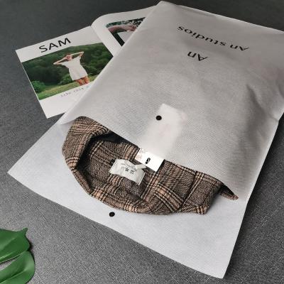 China BIODEGRADABLE Eco Friendly Non Woven Material Handle Shopping Bag With Snap Button for sale