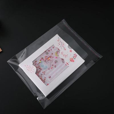 China Cheap Strong Sealing Plastic Transparent Clear Cellophane Self Adhesive Opp Bag Bags Clear Opp Bag for sale