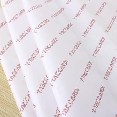 China Custom Logo Printed 17g Biodegradable Tissue Paper Gift Wrap Tissue Wrapping Paper Sheets Roll for sale