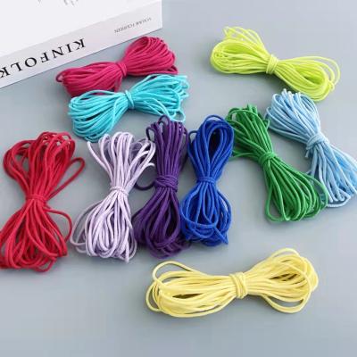 China Other cheap price rubber bands 2.5mm 3mm 4mm 5mm flat colorful face cover ear cord netting for sale