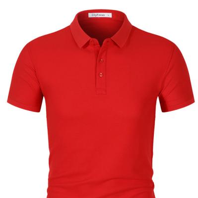 China Anti-wrinkle 70%polyester 30%cotton short sleeve polo shirts for sale