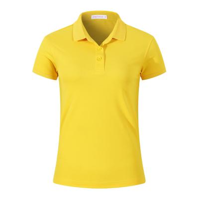 China Anti-Wrinkle Polyester Women Long Turn-Down Collar Short / Cotton Turn-Down Collar Short Spandex Or Woman Nylon Short Polo Shirts for sale