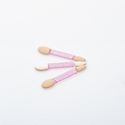 China New Fashion Eco Friendly Durable Double Eyeshadow Makeup Small Brushes With Sponge for sale