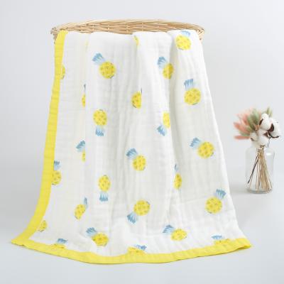 China Super Soft Cotton Gauze Baby Bath Towel 6 Muslin Towel Safe For Baby Kids Layers Infant Baby Towel Newborn Blanket for sale