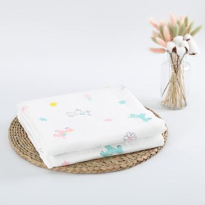 China Baby Kids Safe Blanket for Softly 6 Boys and Girls Super Diaper Receiving Gauze Cotton Muslin Dream Blanket Floral Print Covering for sale