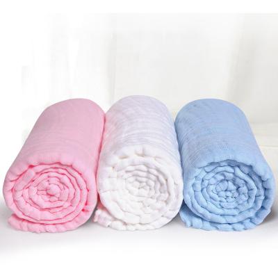 China Gauze Baby Blanket Lightweight Soft Cotton Antistatic Six Layers Of Prewashed 100% Breathable Baby Blanket for sale