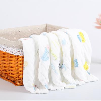 China Wholesale Square Cotton Gauze Child Supplies Kindergarten and Child Safe Towel 6 Layers Newborn Gauze Handkerchief for sale