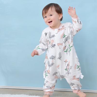 China Breathable Hot Selling Newborn Baby Muslin Sleeping Bag Print Sleeping Bag Newborn Envelope for sale