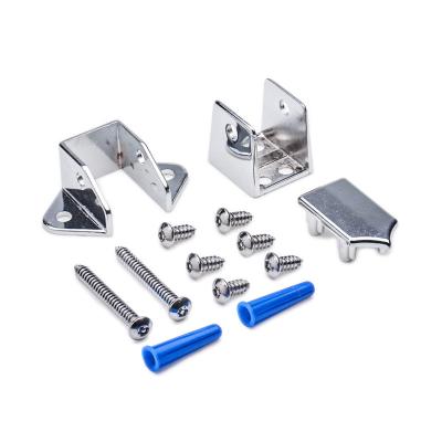 China Traditional Toilet Partition Hardware U Bracket Set for sale