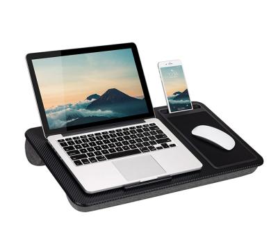 China Home Office (Height) Adjustable Lap Desk with Device Ledge, Mouse Pad, and Phone Holder for sale