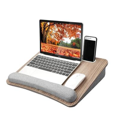 China (Size) Adjustable Lap Laptop Desk - Portable Lap Desk with Pillow Cushion with Storage Band and Anti-Slip Function for sale