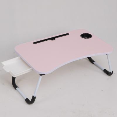 China New Design Foldable Reading Eating Folding Laptop Table Bed Study Desk With Drawers for sale