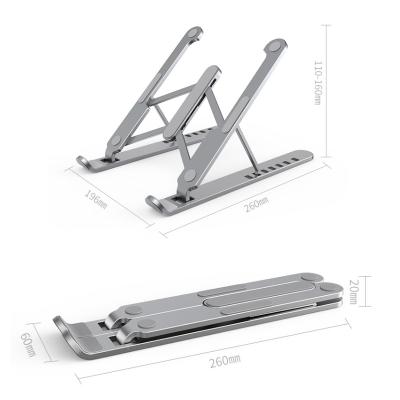 China Contemporary Dual Size Laptop Stand Foldable Aluminum Vertical Laptop Stand Desktop Laptop Stand for sale