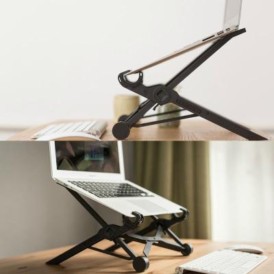 China Foldable Vertical Adjustable Height Computer Laptop Stand Aliminium Laptop Desk Stand for sale