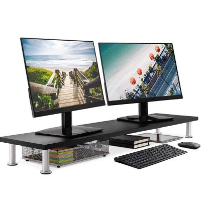 China Bamboo Wood Stand Riser Modem Monitor Monitor Stand Bamboo Monitor Stand for sale