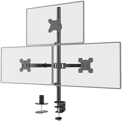 China Easy Installation Triple LCD Monitor Desktop Monitor Arm Mount Fully Adjustable Stand Fits 3 Screens for sale