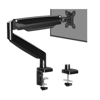 China Mordern Single Monitor Mount Stand Fits Computer Screen , Long Monitor Arm with Adjustable Height for sale