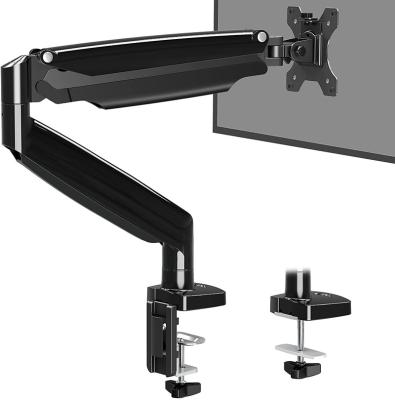 China Mordern Single Monitor Mount Stand Fits Computer Screen , Long Monitor Arm with Adjustable Height for sale