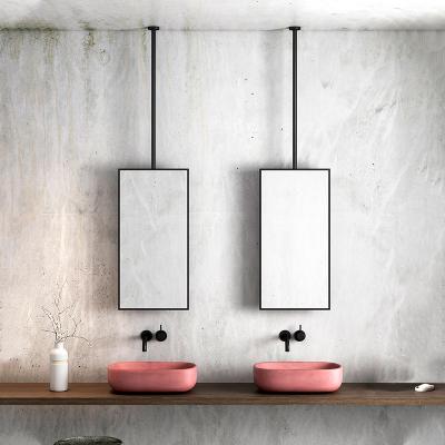 China Other Bathroom mirror square hanging hotel bathroom mirror custom rotating mirror window hanging for sale