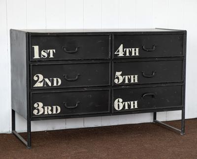 China Storage American old iron storage cabinet five bucket cabinet living room bedroom drawer cabinet bucket furniture for sale