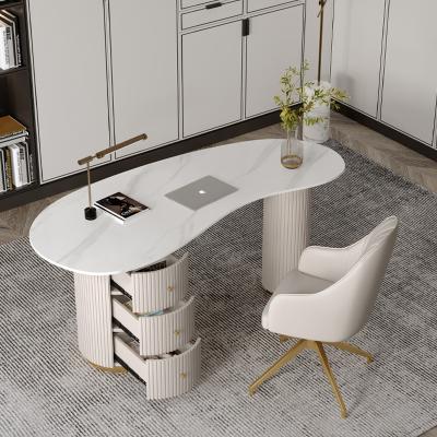 China Other Office Table reception negotiation beauty salon desk home modern and simple net red light luxury rock board for sale