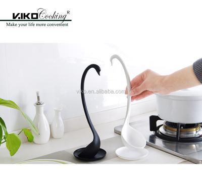 China Viable Swan Special Pocket With Tray Unique Swan Shaped pp Pocket Swan Spoon Kitchen Tool for sale