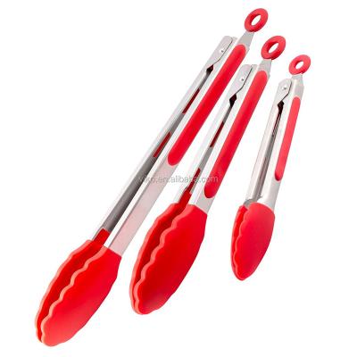 China Sustainable Kitchen Silicone BBQ Food Tongs From China Manufacturer for sale