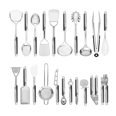 China Sustainable 21-Piece Stainless Steel Kitchen Utensil Set-Kitchen Utensils Cooking Tools for sale