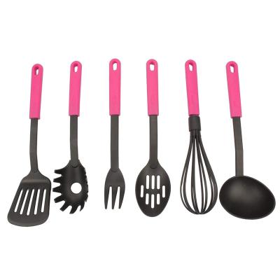 China Sustainable 6 Piece Nylon Kitchen Utensils Cooking Tool Kits - Nylon Kitchen Utensil Set for sale