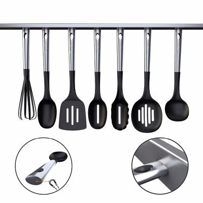 China Non-Stick Kitchen Accessories Utensil Metal Cookware Nylon Tool Kit - Kitchen Nylon Utensil Set Kitchen Tool Kit Nylon Spoon Turner for sale