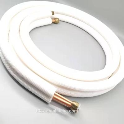 China Home 3-30M OEM Air Conditioning Pair Coil AC Insulated Copper Tube Installation Kit Copper Insulated for sale