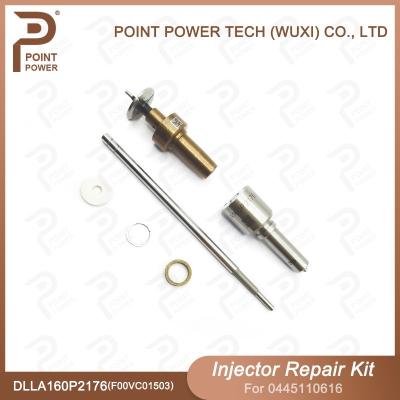 China Bosch Injector Repair Kit 0445110616 With DLLA160P2176 Nozzle And F00VC01503 Valve for sale