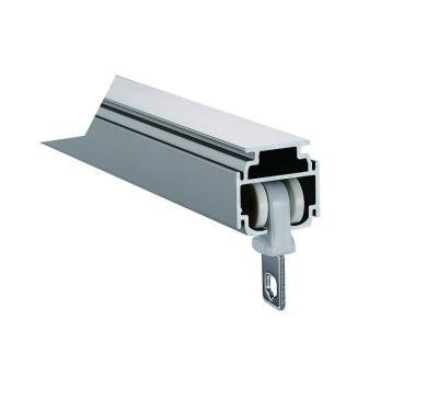 China adjustable curtain valance rail curtain rod double Aluminium Sliding Rail Silent Ceiling Track zu verkaufen