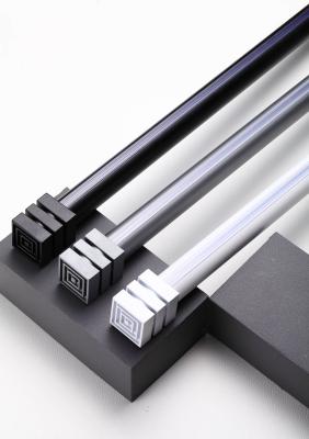 Cina Thickened mute aluminum alloy bracket side perforated curtain track single pole double pole in vendita