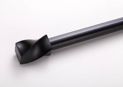 Cina Un colore nero di 6063 di alluminio della lega aste della tenda resistenti del diametro 22mm in vendita