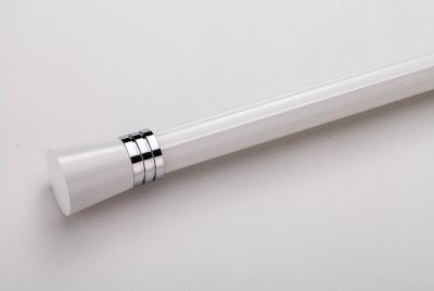 China Thickness 1.5mm Aluminum Curtain Rod 30mm Curtain Pole E Plating Surface for sale