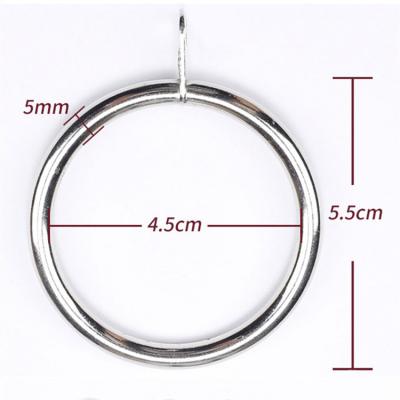 China Stärke-Vorhang Rod Rings des Silber-45mm des Durchmesser-5mm mit Dichtung zu verkaufen