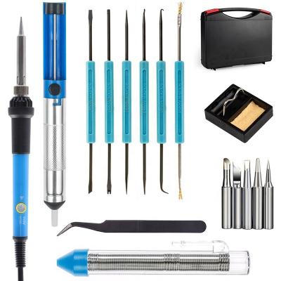 China Cheap Kit Havya Skyasia Soldering Kit Tool Kit Electric Soldering Iron Kit Cautin 60W Temperature Control Soldering Iron for sale